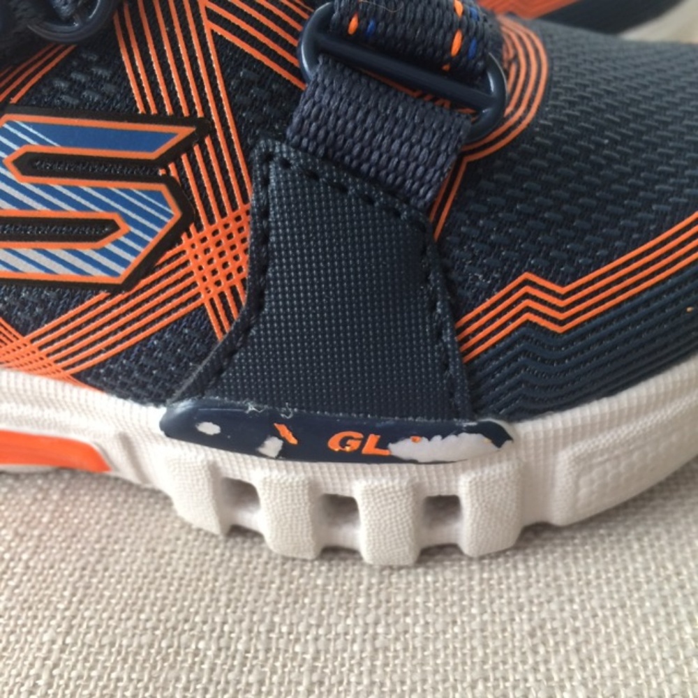 Skechers Blue and Orange Kids Light Up Shoes - Picture 5 of 8